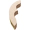 Ekena Millwork 3-inch W x 16-inch D x 22-inch H Ozark Rough Cedar Woodgrain TimberThane Knee Brace, Primed BRCUR03X16X22OZKRCPR - alternate 5